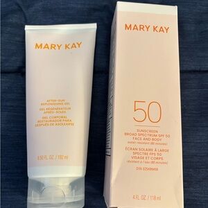 Mary Kay After-Sun Gel and SPF 50 Sunscreen Duo NEW